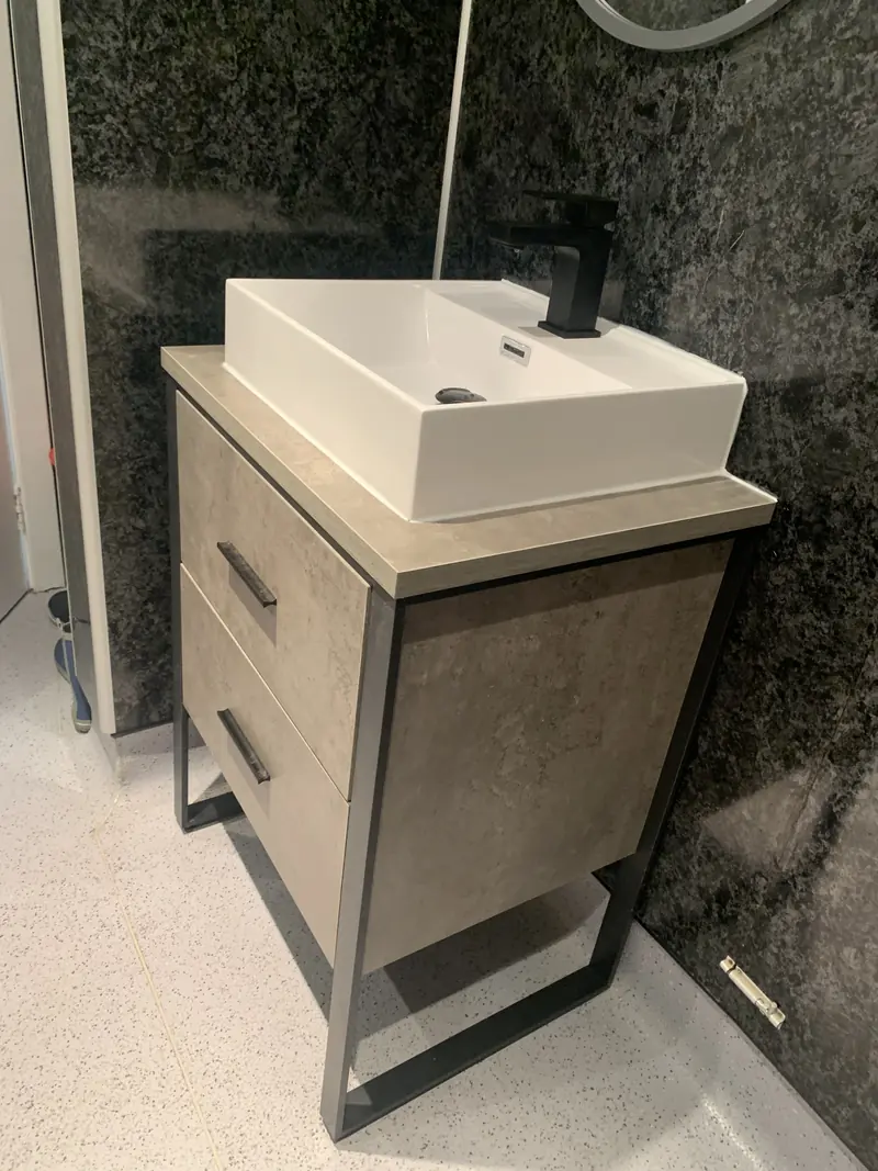 Basin and vanity unit fitted in an Edinburgh bathroom